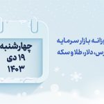 گزارش روزانه بازار سرمایه در 19 دی 1403