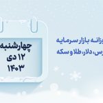 گزارش روزانه بازار سرمایه در 12 دی 1403