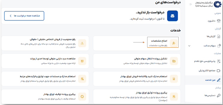 اصلاح مشخصات و تجمیع کد بورسی