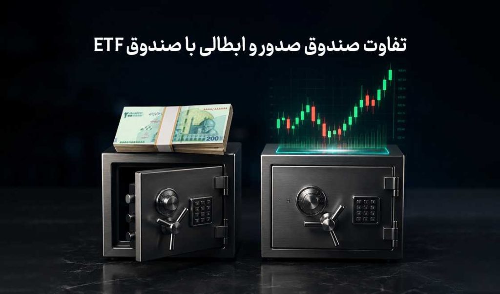 تفاوت صندوق صدور و ابطالی با صندوق ETF