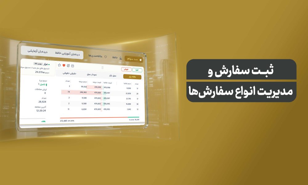 ثبت سفارش هوشمند در حافظ تریدر فراتر از یک خرید و فروش ساده